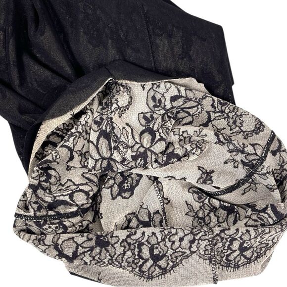 fuzzi jean paul gaultier women’s size medium black mesh floral lace dress - Picture 5 of 9